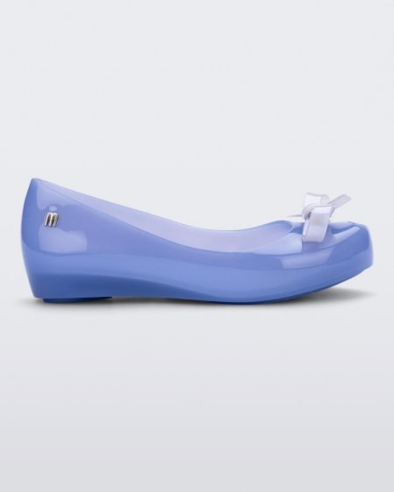 Mini Melissa Flats Ultragirl Bow Niños Azules España | N8UV8p32