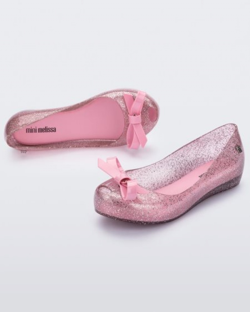 Mini Melissa Flats Ultragirl Bow Niños Rosas España | hXwTrGWj