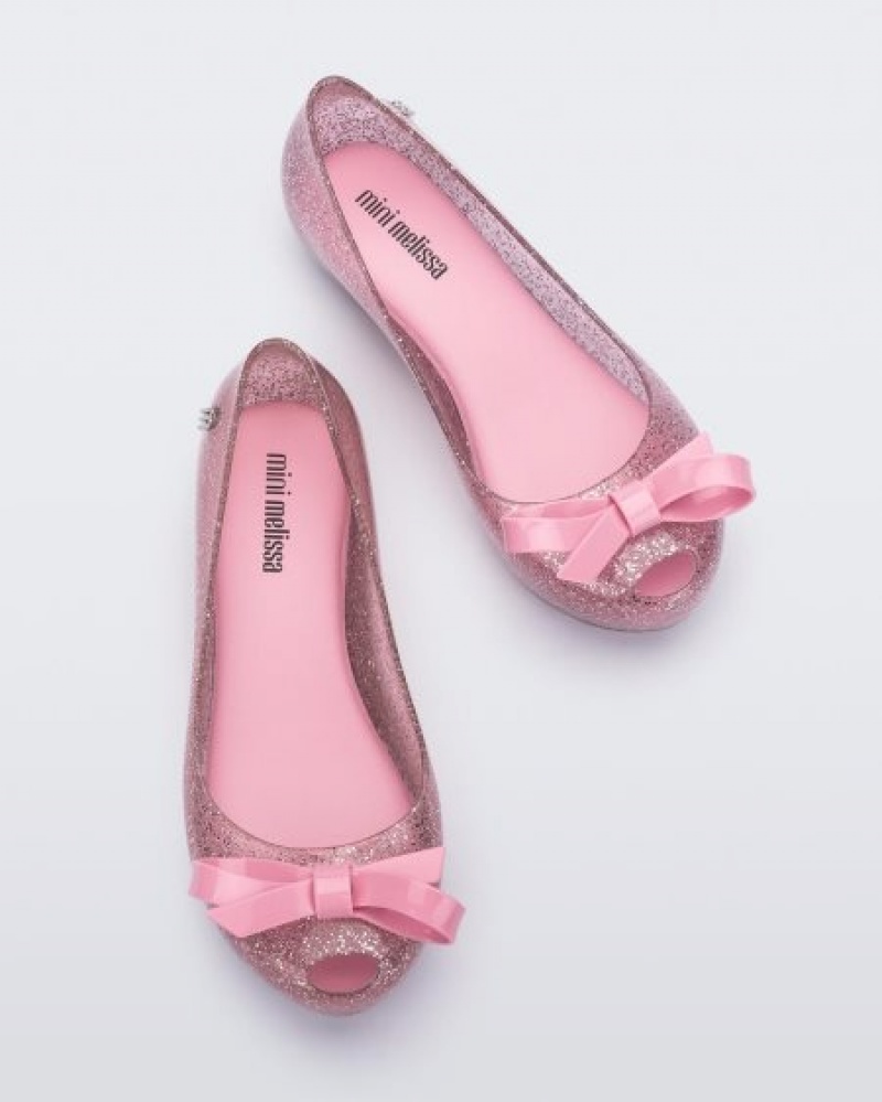 Mini Melissa Flats Ultragirl Bow Niños Rosas España | hXwTrGWj