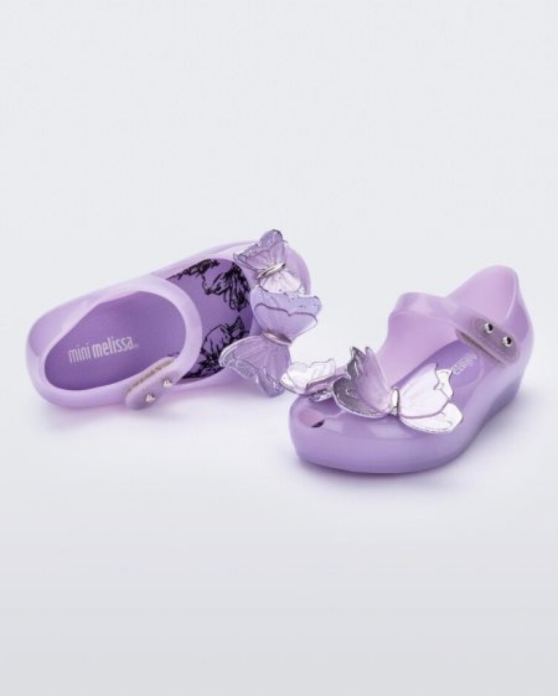 Mini Melissa Flats Ultragirl Butterfly Bebe Lilac España | 4rIudJp9