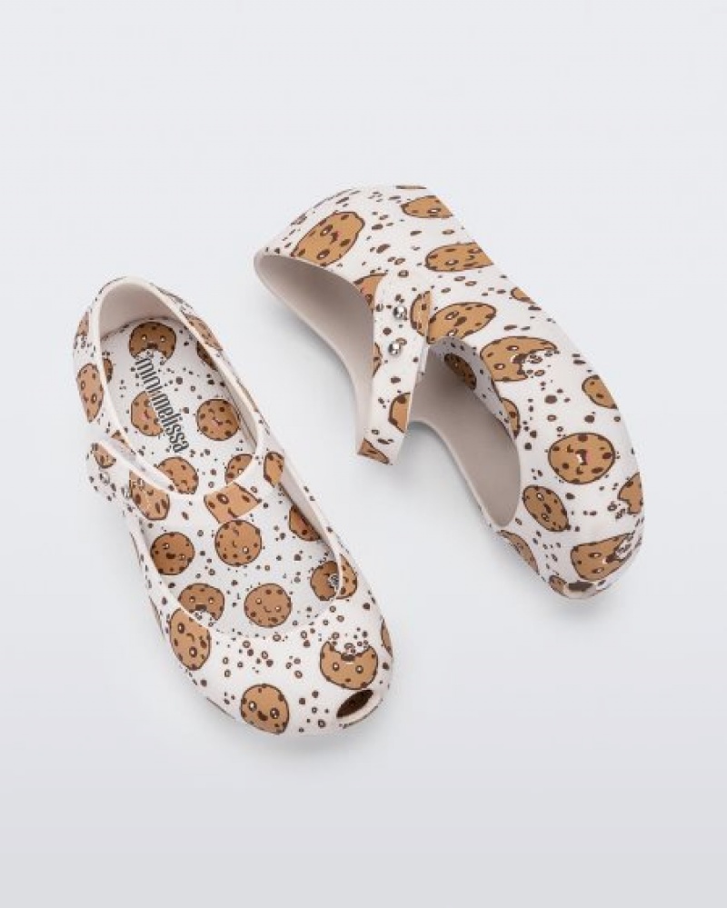 Mini Melissa Flats Ultragirl Candy Bebe White/Beige España | sMHIRLh8