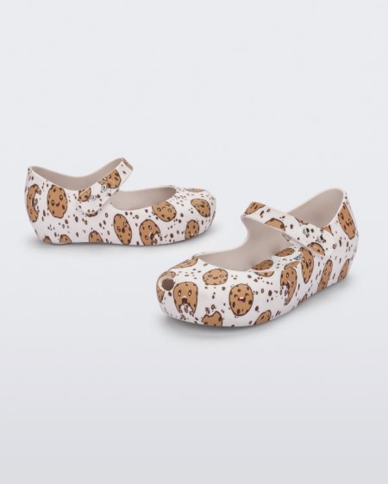 Mini Melissa Flats Ultragirl Candy Bebe White/Beige España | sMHIRLh8