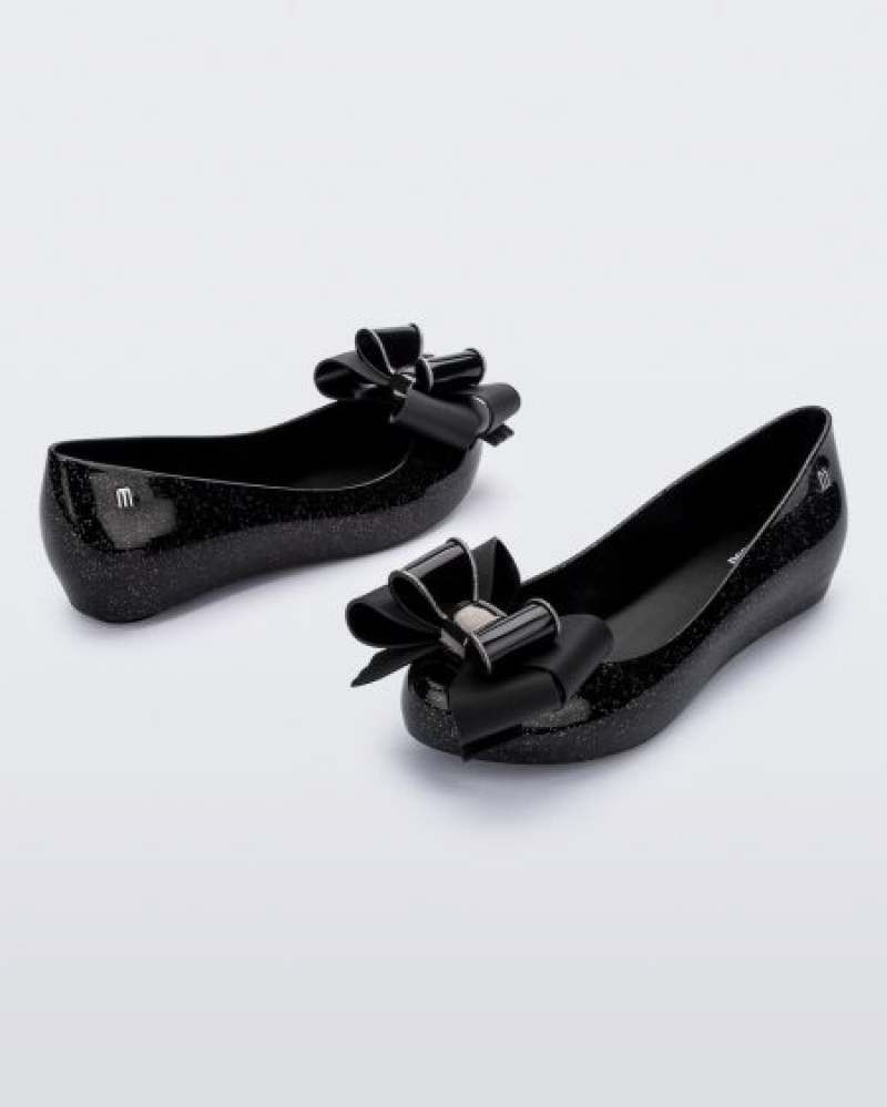 Melissa Flats Ultragirl Sweet Mujer Black/Glitter España | pobt7Ydq