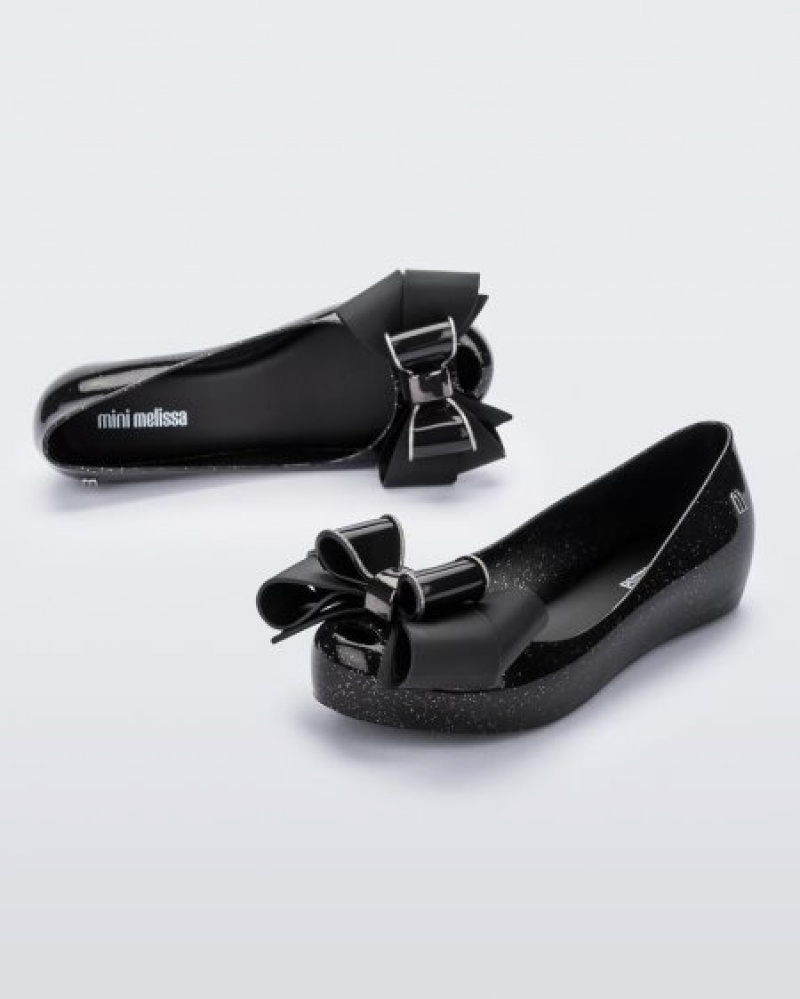 Mini Melissa Flats Ultragirl Sweet Niños Negras España | KQBzNfrU