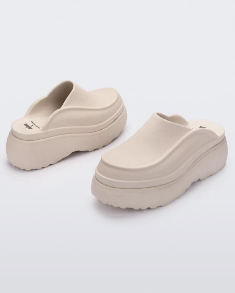 Melissa Mulas Clog Mujer Beige España | i1upApwX