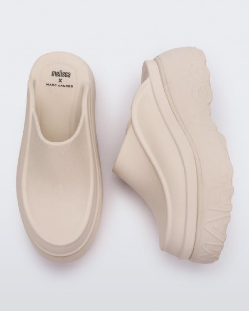 Melissa Mulas Clog Mujer Beige España | i1upApwX