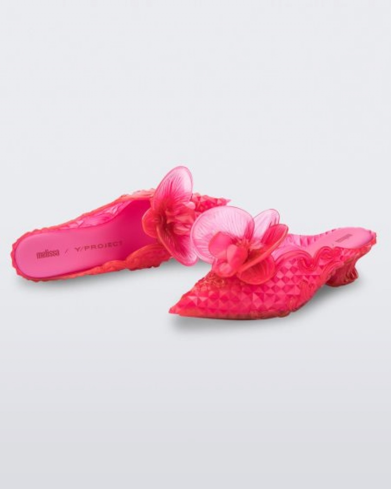 Melissa Mulas Flower Court Shoe Mujer Rosas España | VvfEw9rk