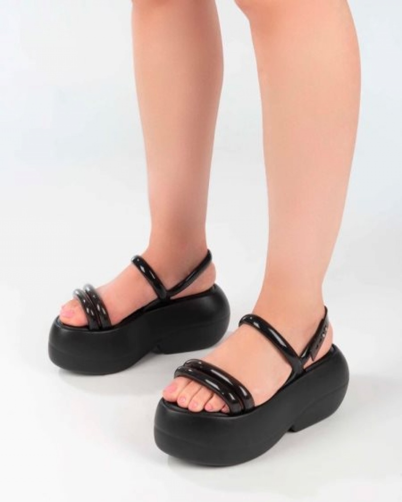 Melissa Platforms Airbubble Plataforma Mujer Negras España | B2sUDZ4c