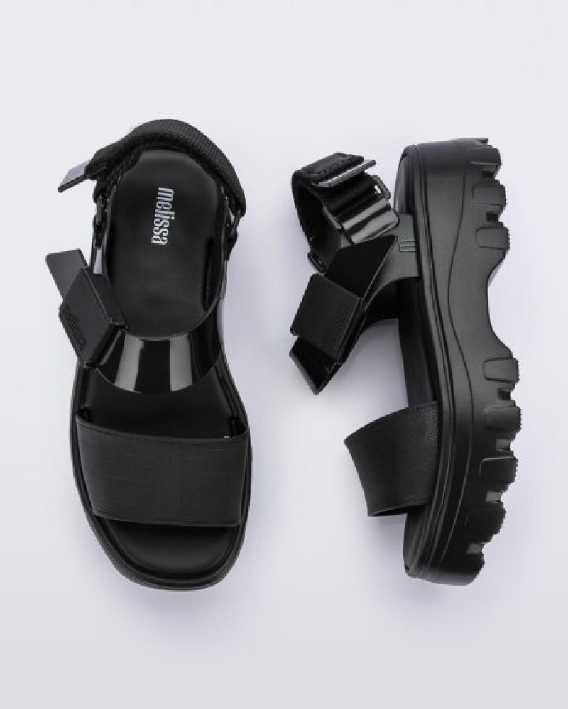 Melissa Platforms Kick Off Sandal Mujer Black/Black España | LB5S4lxQ