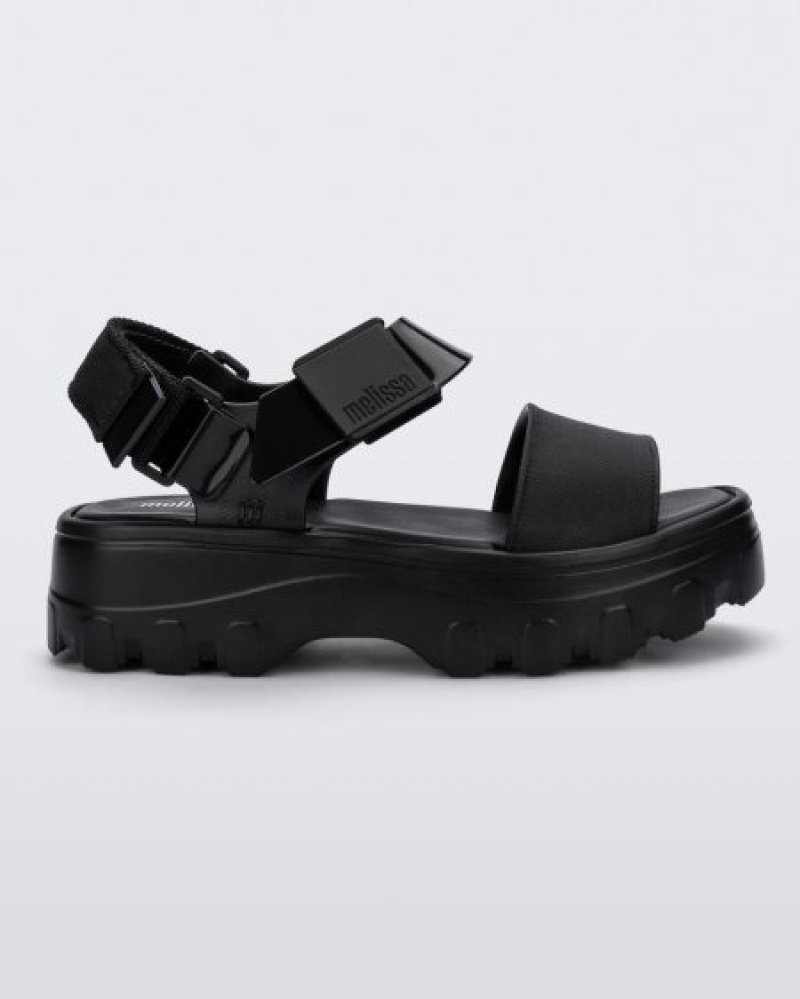 Melissa Platforms Kick Off Sandal Mujer Black/Black España | LB5S4lxQ