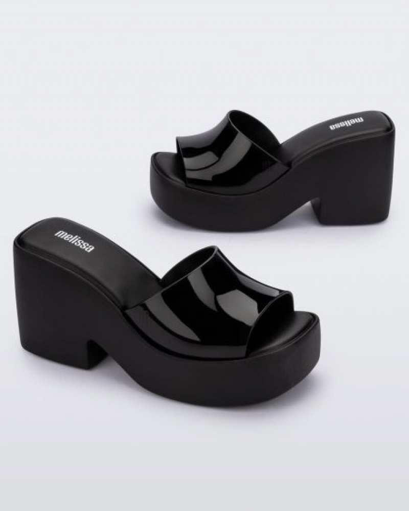 Melissa Platforms Posh Mujer Negras España | VIsLrQdV