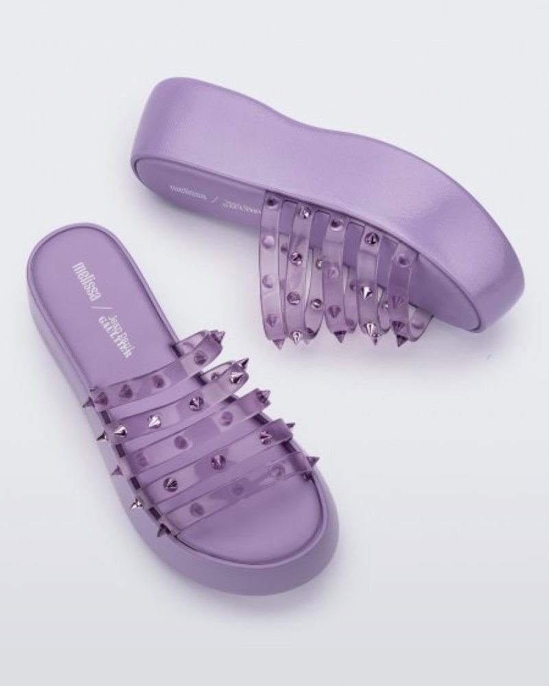 Melissa Platforms Punk Love Becky Mujer Violet/Clear Lilac España | 9sn7Stqd