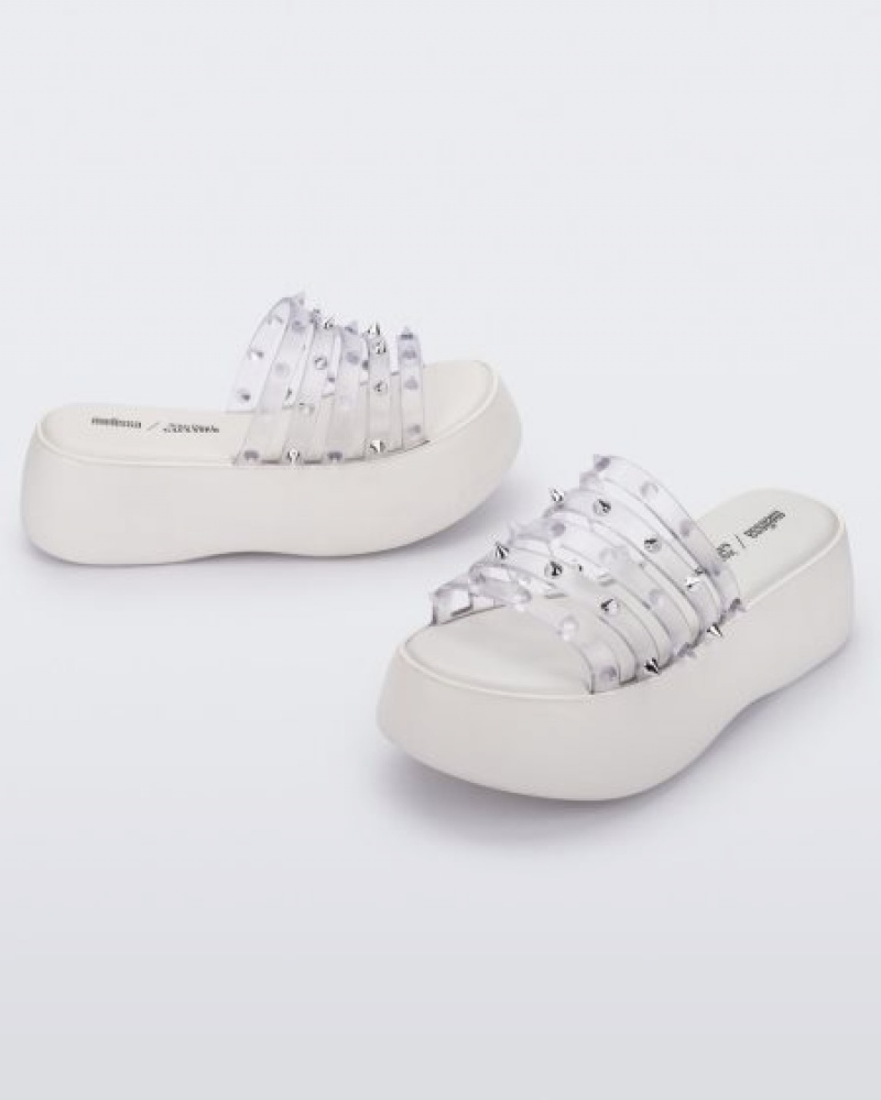 Melissa Platforms Punk Love Becky Mujer White/Clear España | HATkNHCz