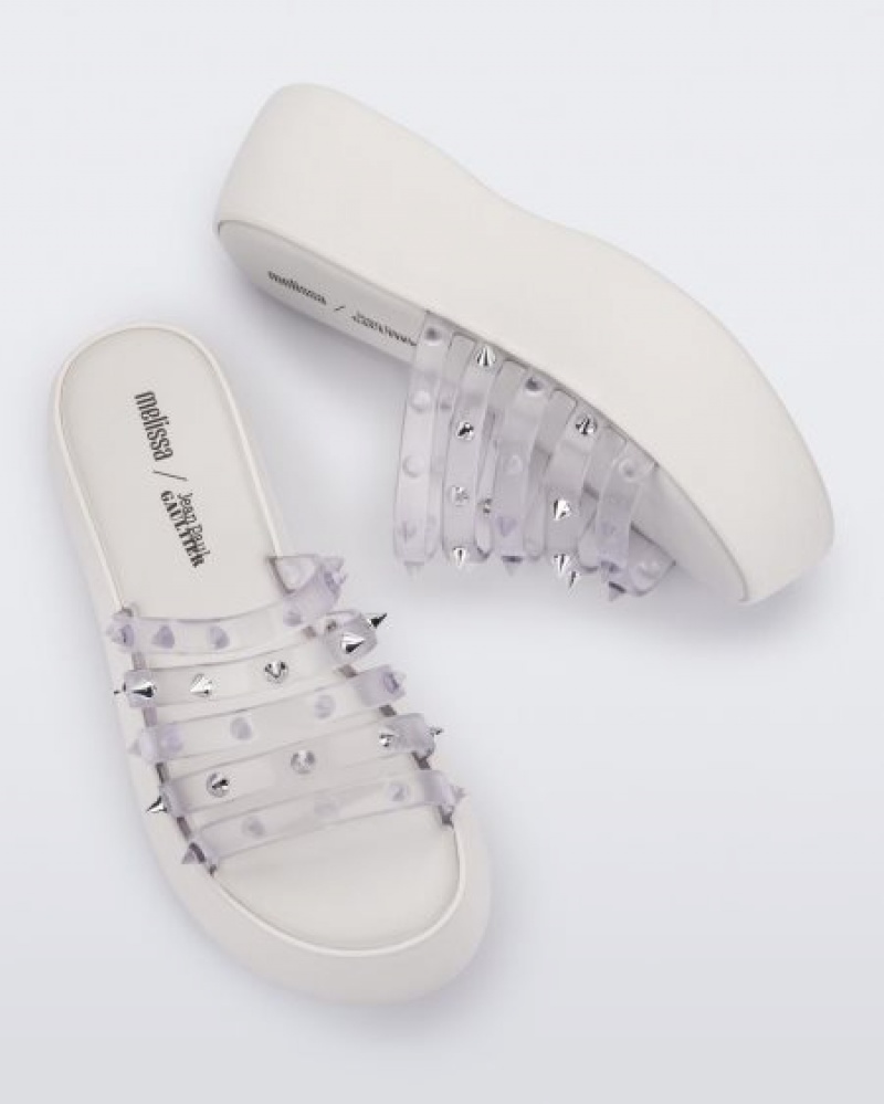 Melissa Platforms Punk Love Becky Mujer White/Clear España | HATkNHCz