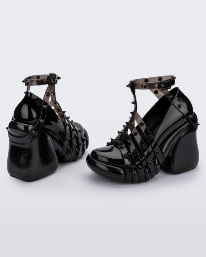 Melissa Platforms Punk Love Heel Mujer Negras España | fY669sJp