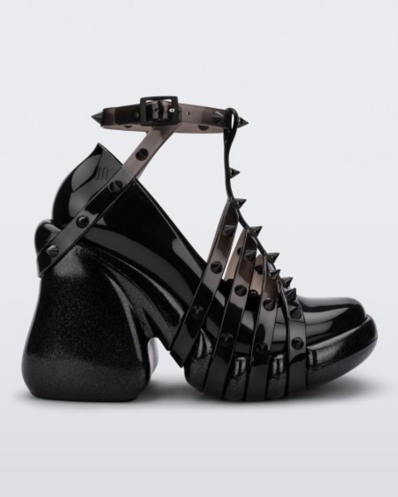 Melissa Platforms Punk Love Heel Mujer Negras España | fY669sJp