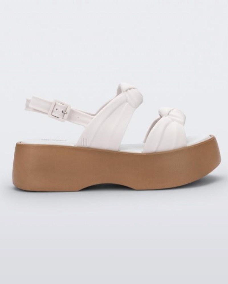 Melissa Platforms Velvet Mujer Beige España | qem3DFxs