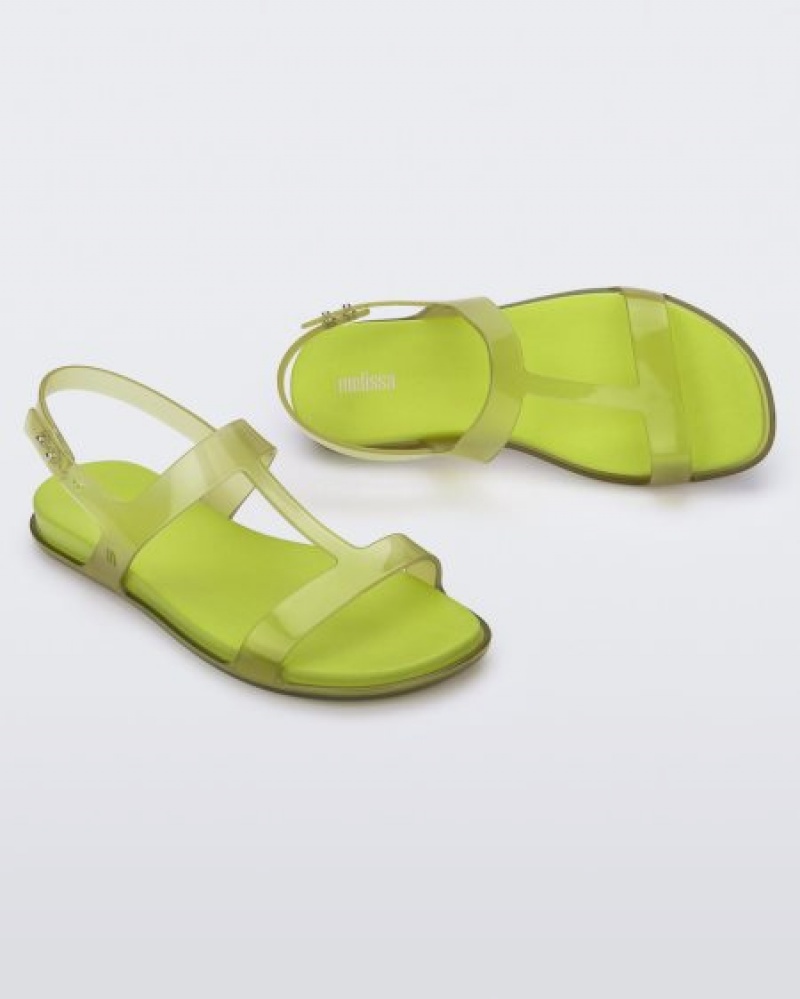 Melissa Sandalias Adore Mujer Clear Green/Green España | 9TxtT5m0