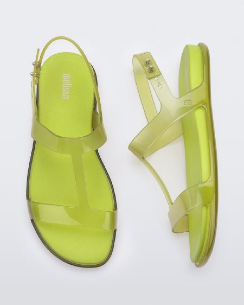 Melissa Sandalias Adore Mujer Clear Green/Green España | 9TxtT5m0