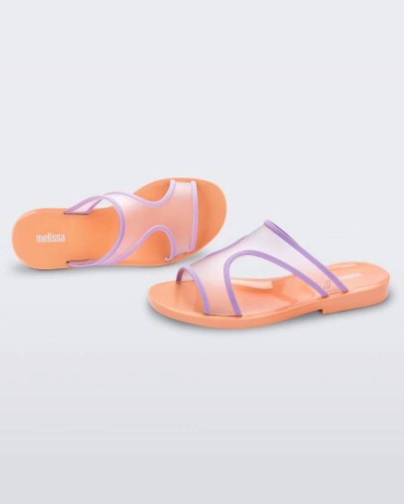 Melissa Sandalias Bikini Chanclas Mujer Orange/Lilac España | rirdb8FP