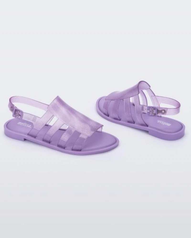 Melissa Sandalias Boemia Mujer Lilac Glitter España | qU3r5HNB