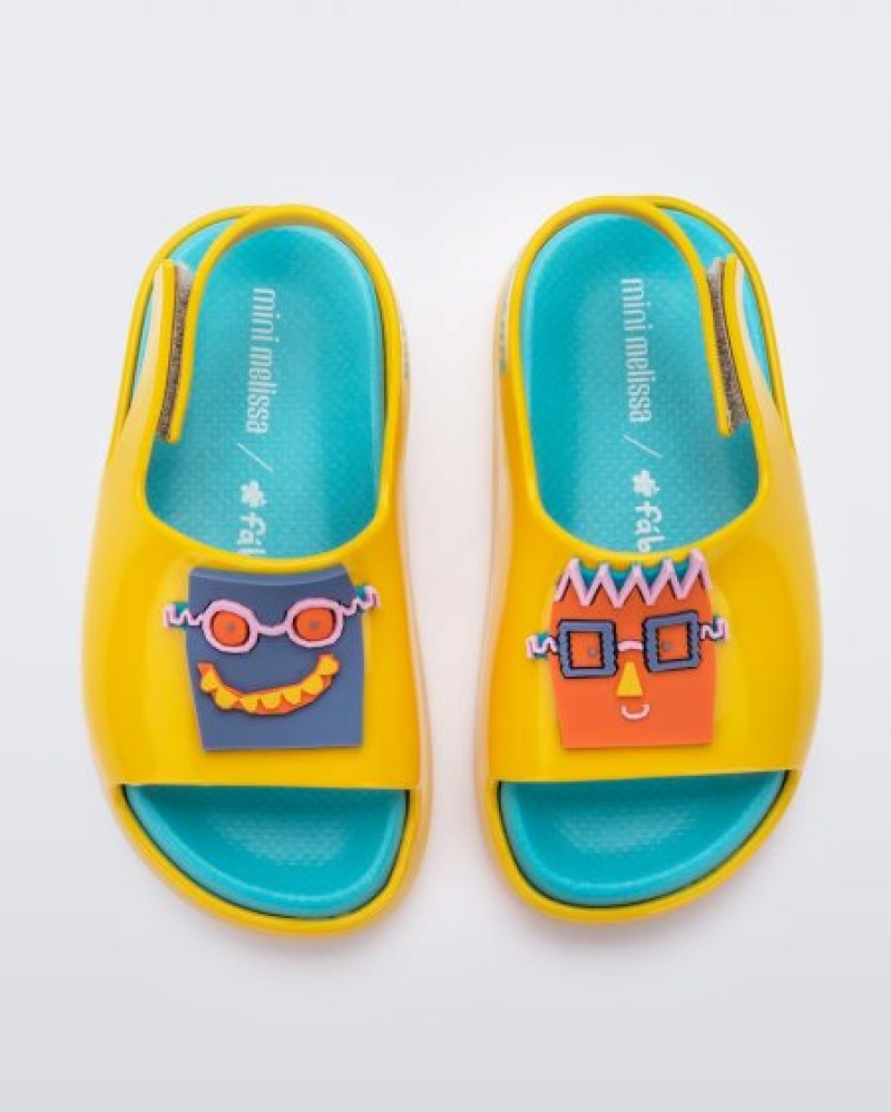 Mini Melissa Sandalias Cloud Bebe Yellow/Blue España | GNaUQpmu