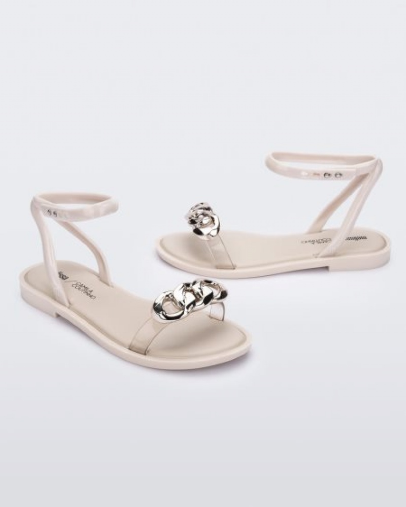 Melissa Sandalias Dare Mujer Beige/Gold España | zS3TDs2X