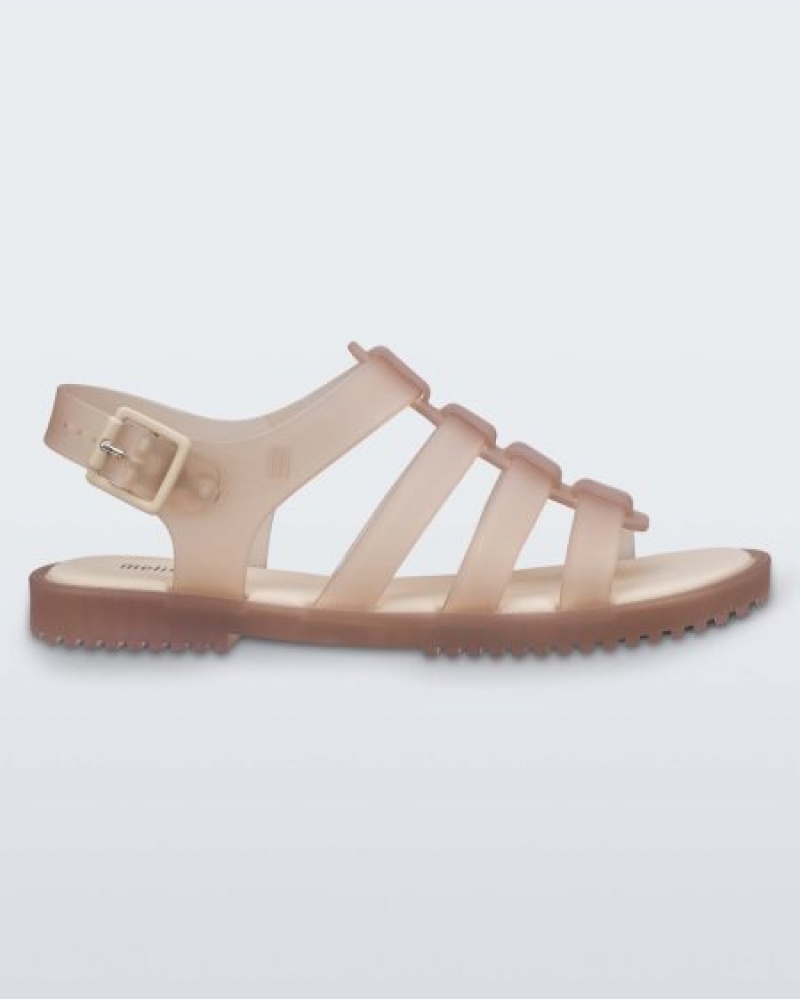 Melissa Sandalias Flox Mujer Beige España | qamWrRFf