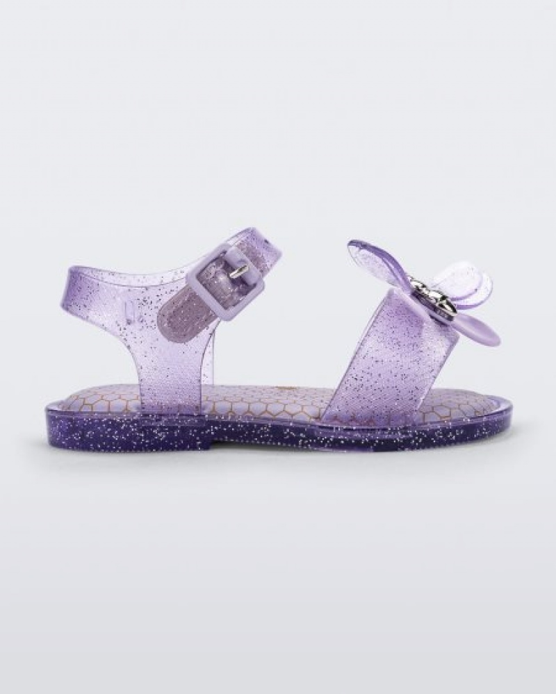 Mini Melissa Sandalias Mar Bugs Bebe Lilac Glitter España | LTgBQBN7