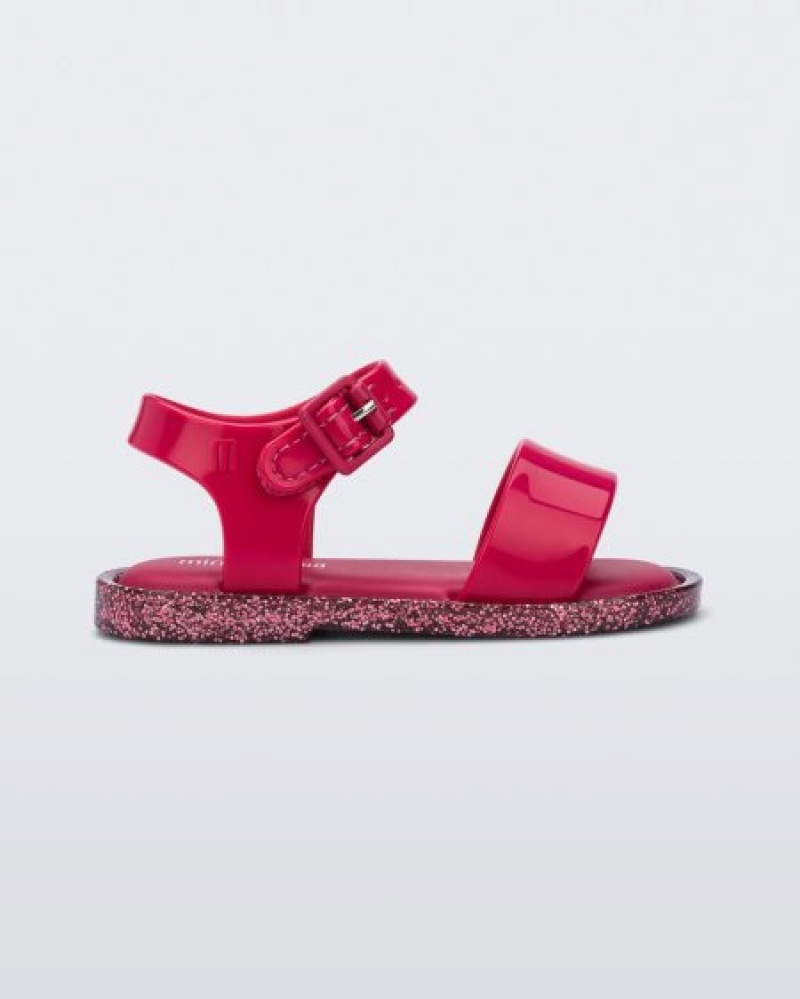 Mini Melissa Sandalias Mar Sandal Bebe Pink/Pink Glitter España | UkUKRmhO