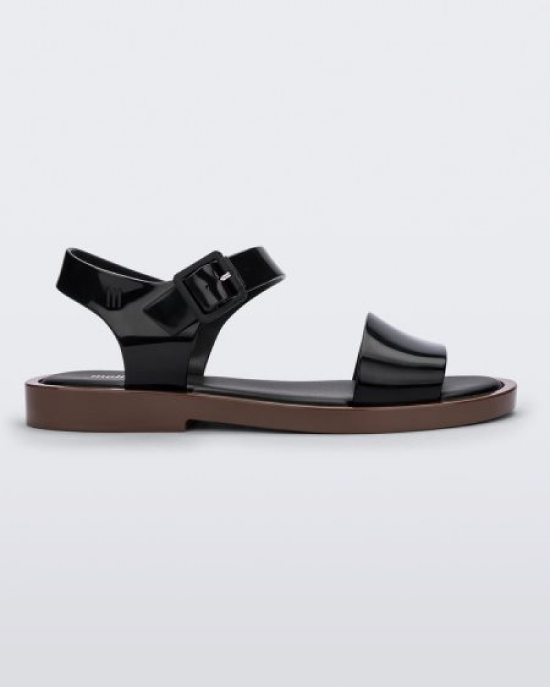 Melissa Sandalias Mar Sandal Mujer Black/Brown España | MntQLfaZ