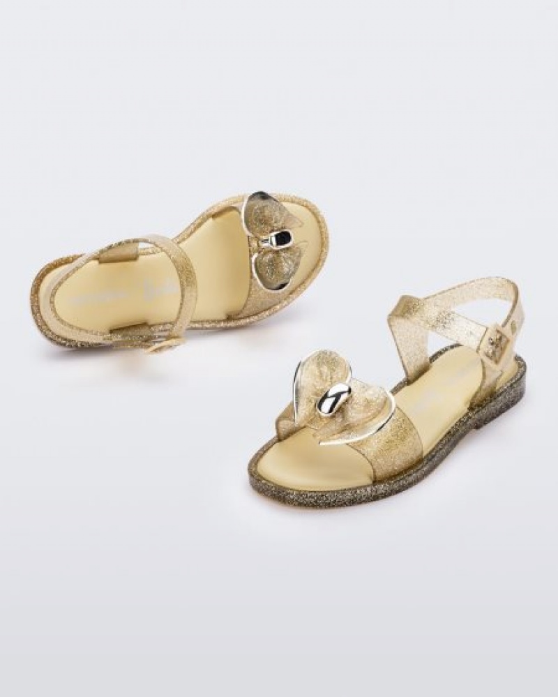 Mini Melissa Sandalias Mar Sandal Niños Amarillo España | I0qUSExb