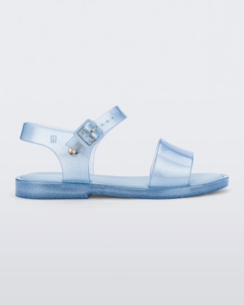 Mini Melissa Sandalias Mar Sandal Niños Blue/Glitter España | 0R6nqKEb