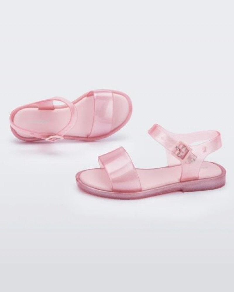 Mini Melissa Sandalias Mar Sandal Niños Pink/Glitter España | WZ7nLhtg