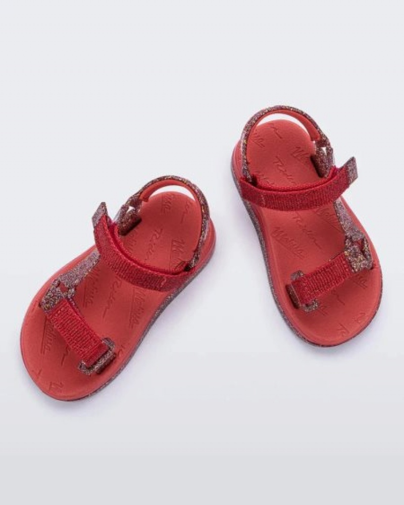 Mini Melissa Sandalias Papete Bebe Rojas España | vtma21L2