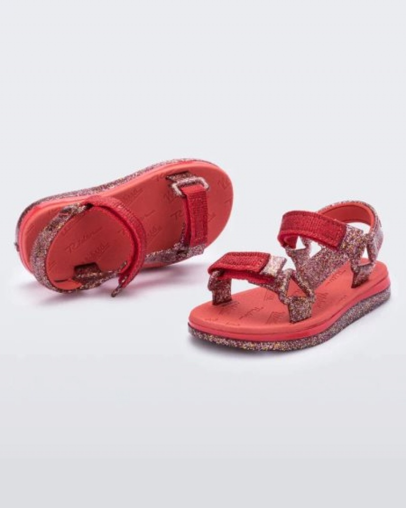 Mini Melissa Sandalias Papete Bebe Rojas España | vtma21L2