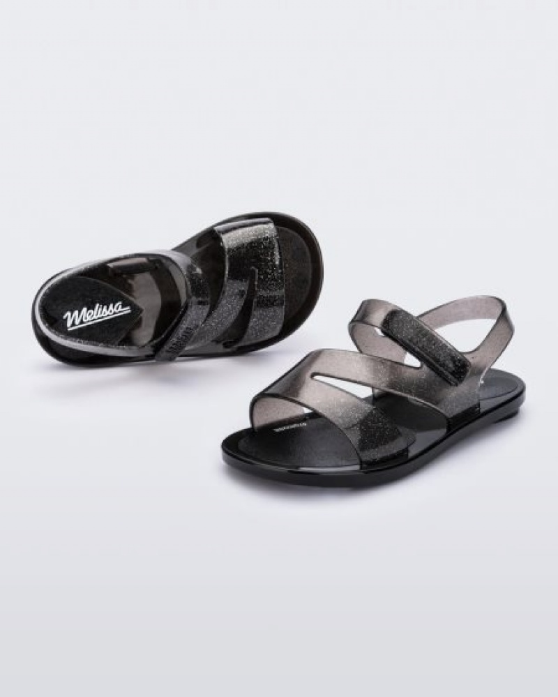 Mini Melissa Sandalias Paris Bebe Negras España | N1Evpzrp