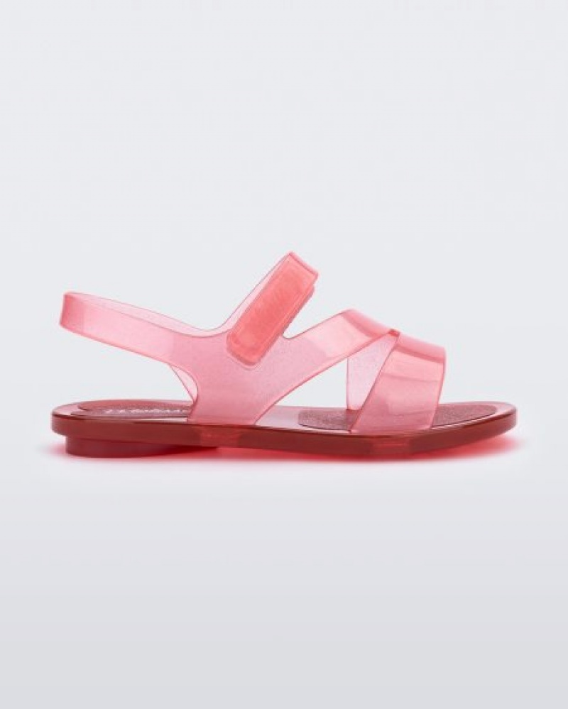 Mini Melissa Sandalias Paris Bebe Pink/Red España | m2MZFwWW