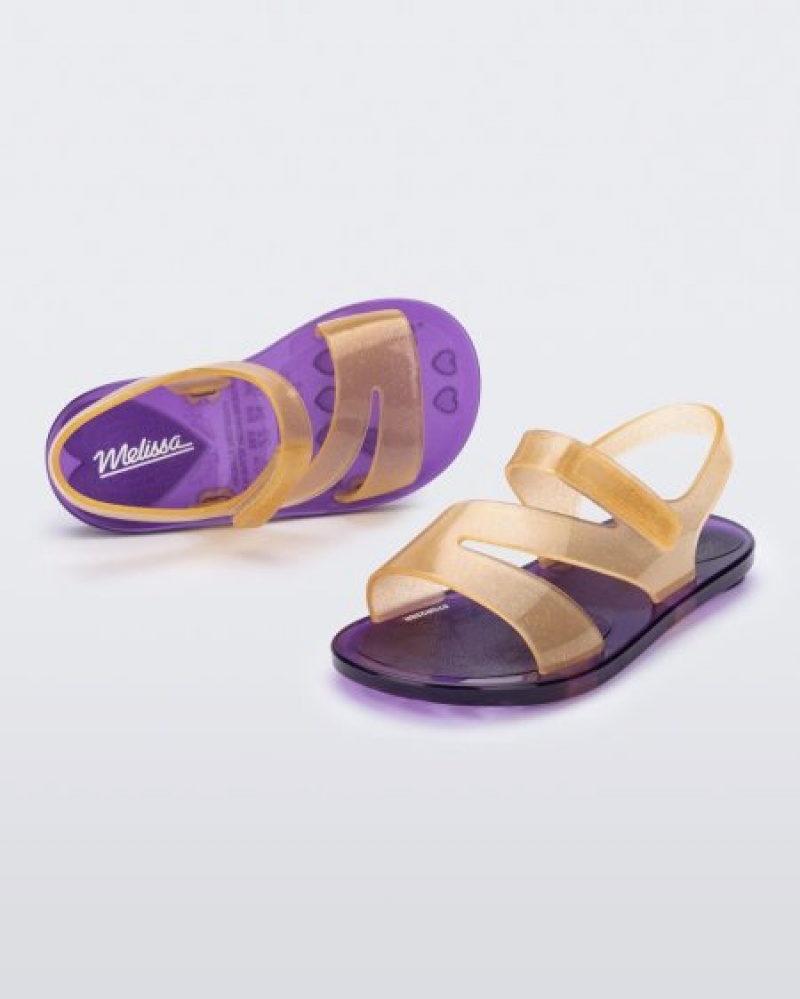 Mini Melissa Sandalias Paris Bebe Purple/Yellow España | eFYsIj4o