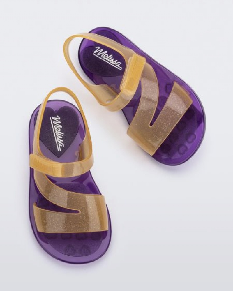 Mini Melissa Sandalias Paris Bebe Purple/Yellow España | eFYsIj4o