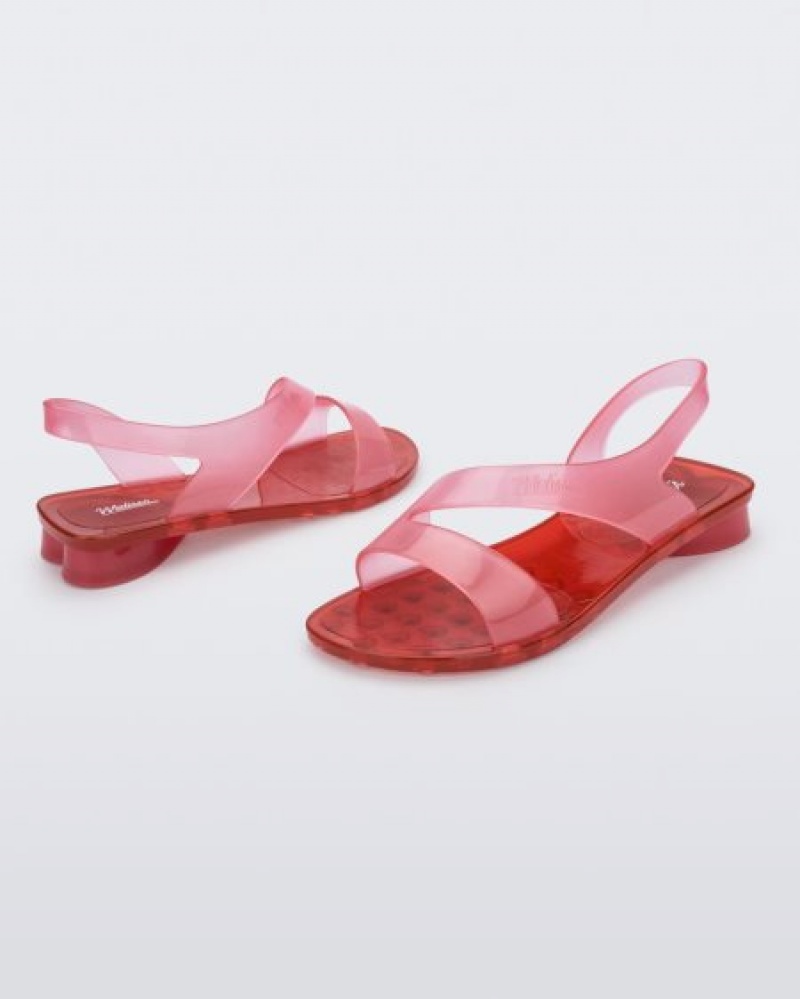 Melissa Sandalias Paris Mujer Pink/Red España | bkyLwWTg