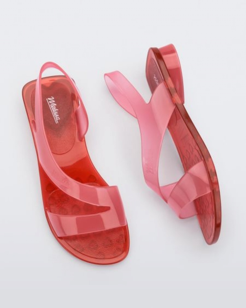 Melissa Sandalias Paris Mujer Pink/Red España | bkyLwWTg