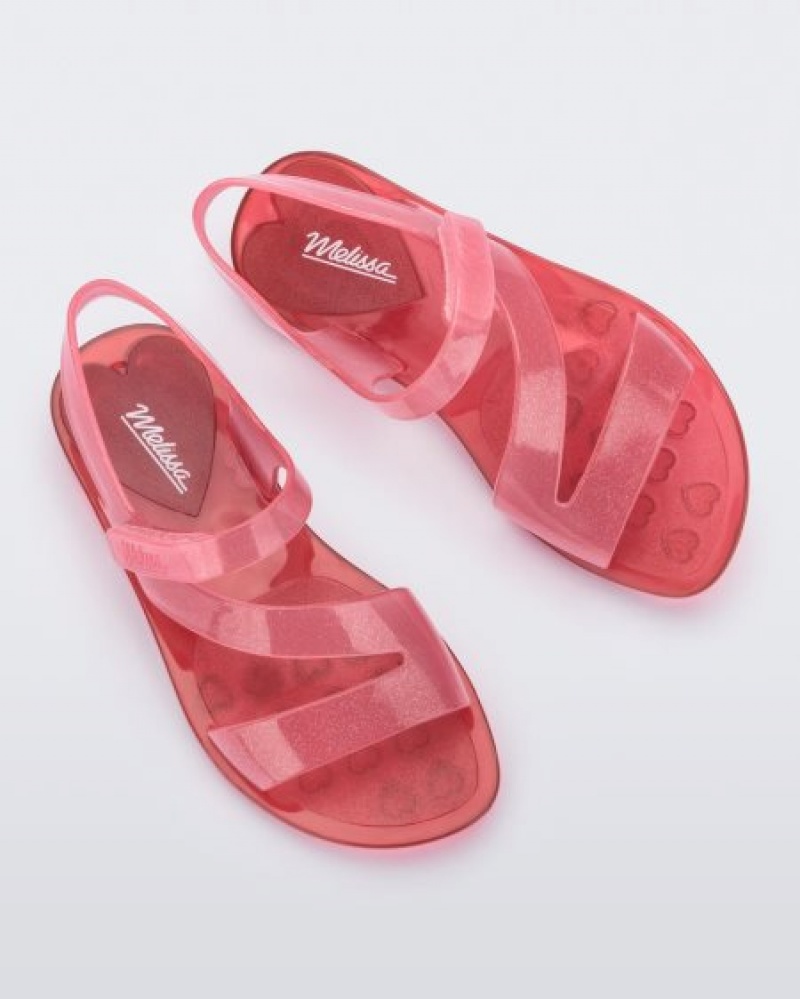 Mini Melissa Sandalias Paris Niños Pink/Red España | FvgQgNVb