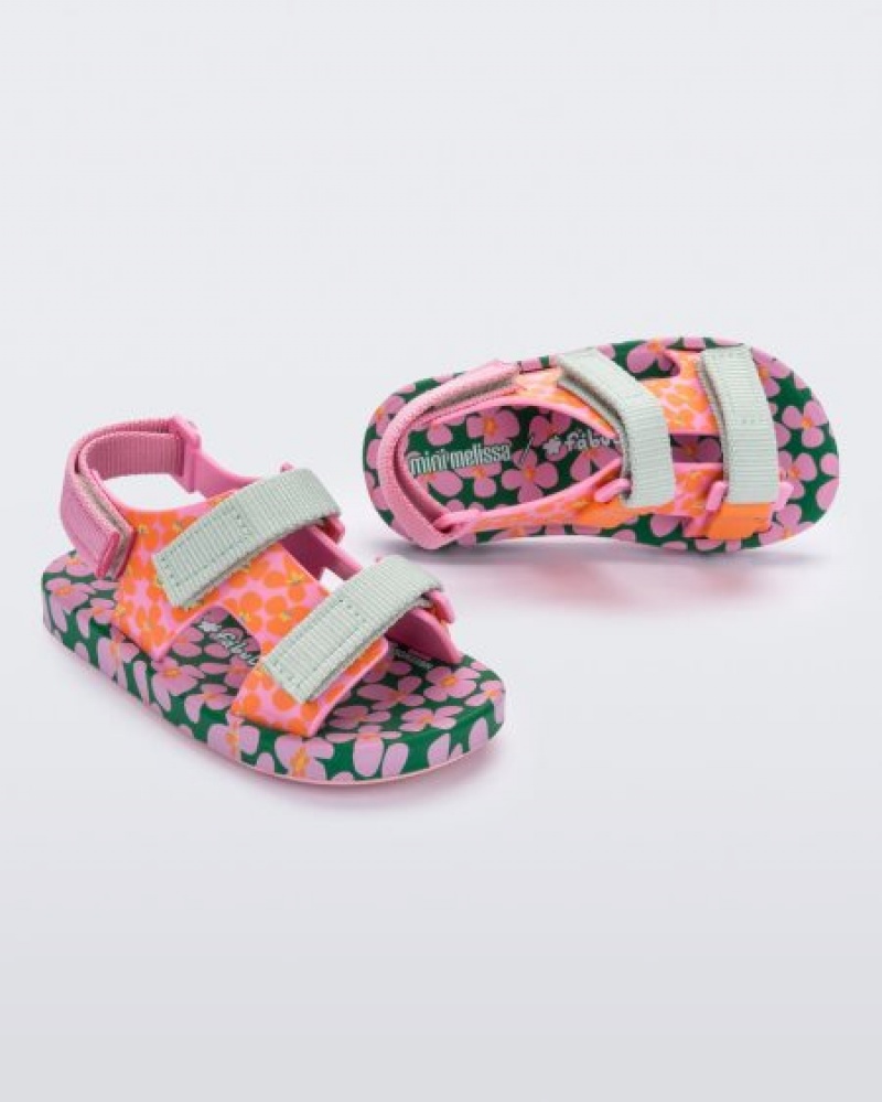 Mini Melissa Sandalias Ping Pong Bebe Pink/Green España | al9XNGuR