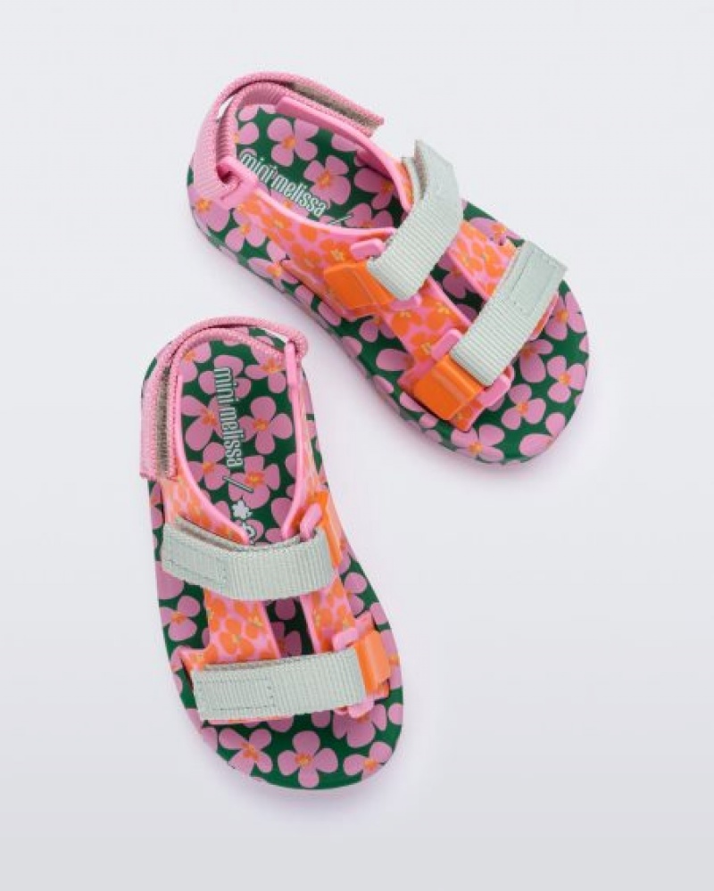 Mini Melissa Sandalias Ping Pong Bebe Pink/Green España | al9XNGuR