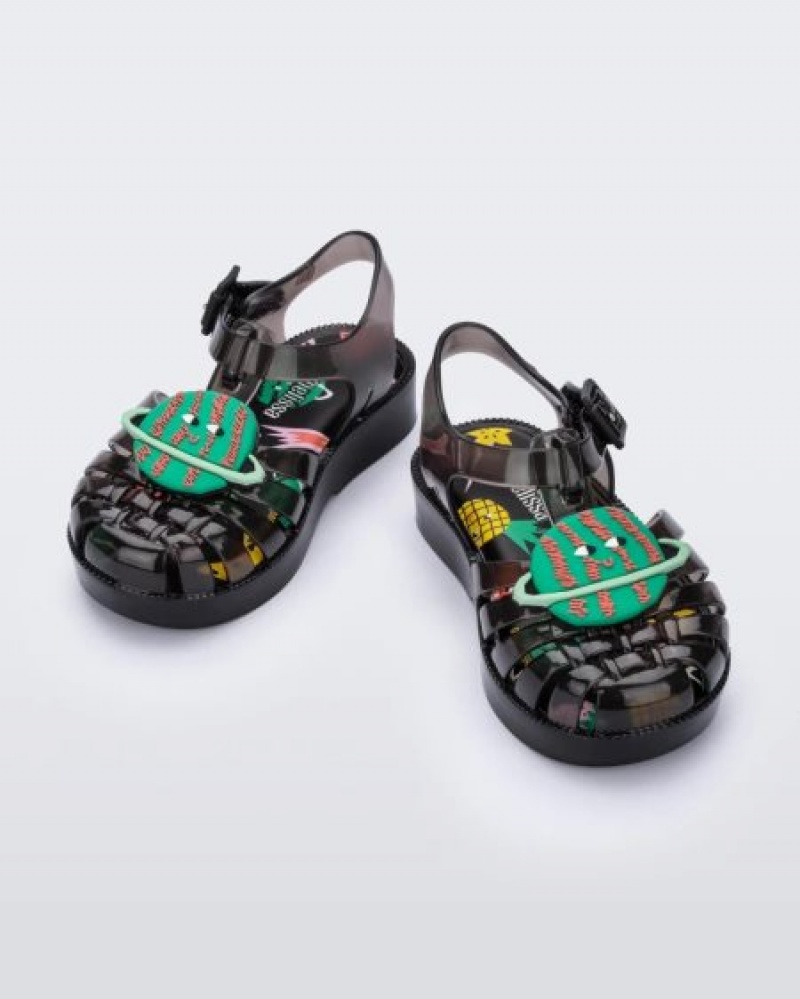 Mini Melissa Sandalias Possession Bebe Negras España | k3j062ZO