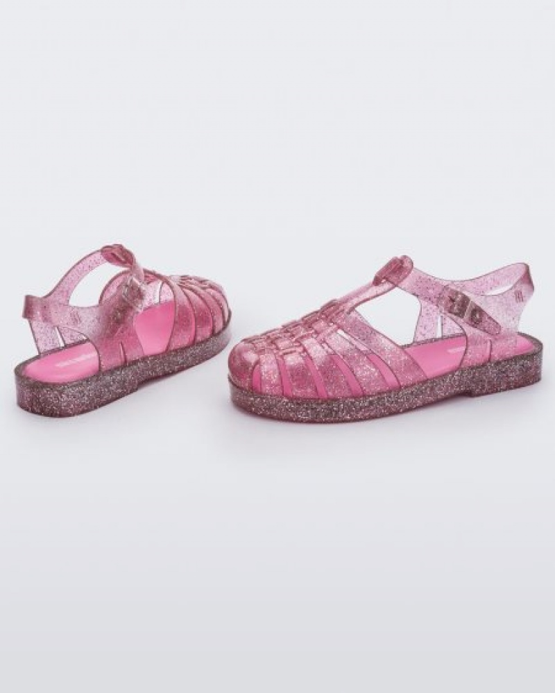 Mini Melissa Sandalias Possession Niños Pink/Glitter/Silver España | U2RZgsQY