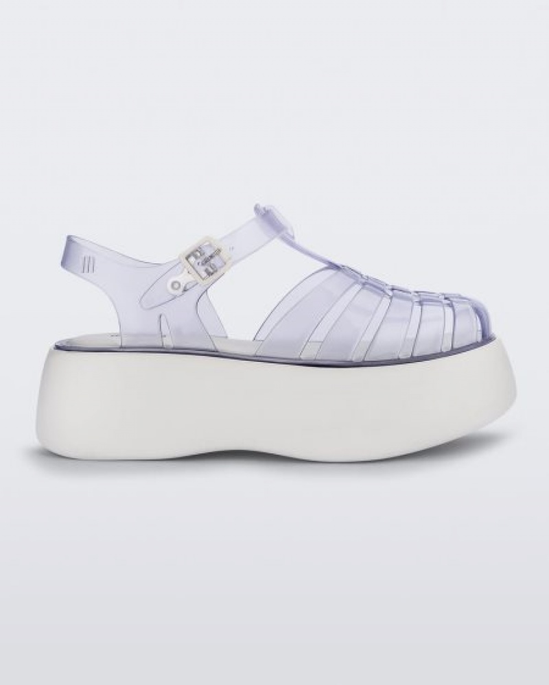 Melissa Sandalias Possession Plataforma Mujer Clear/White España | dTEoojLS