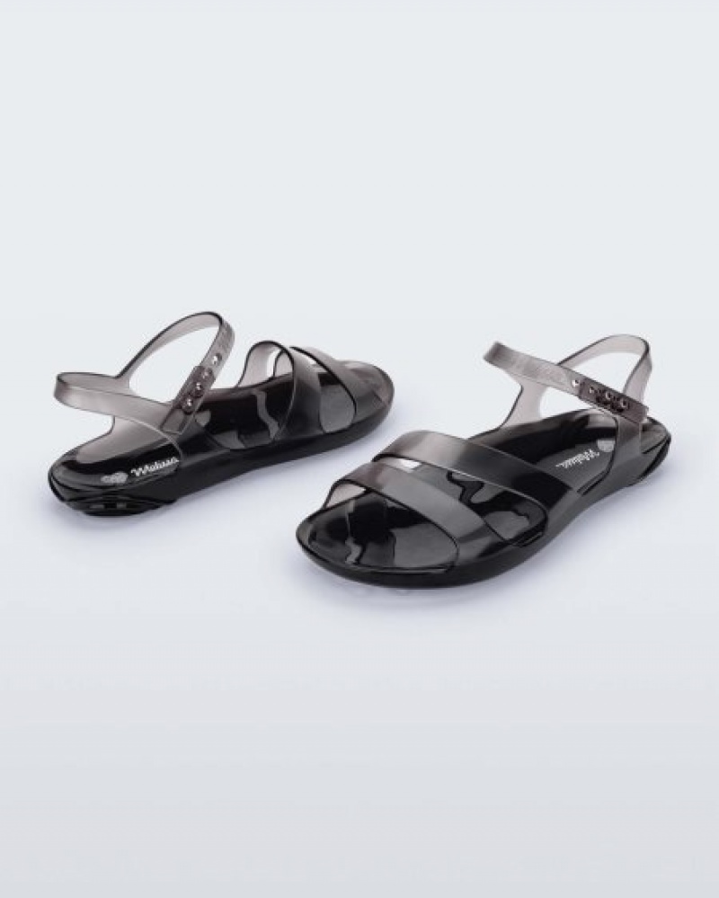 Melissa Sandalias Real Jelly Sandal Mujer Negras España | oMx5px9v