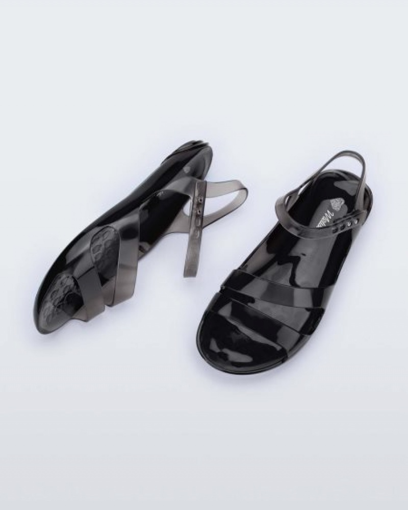 Melissa Sandalias Real Jelly Sandal Mujer Negras España | oMx5px9v